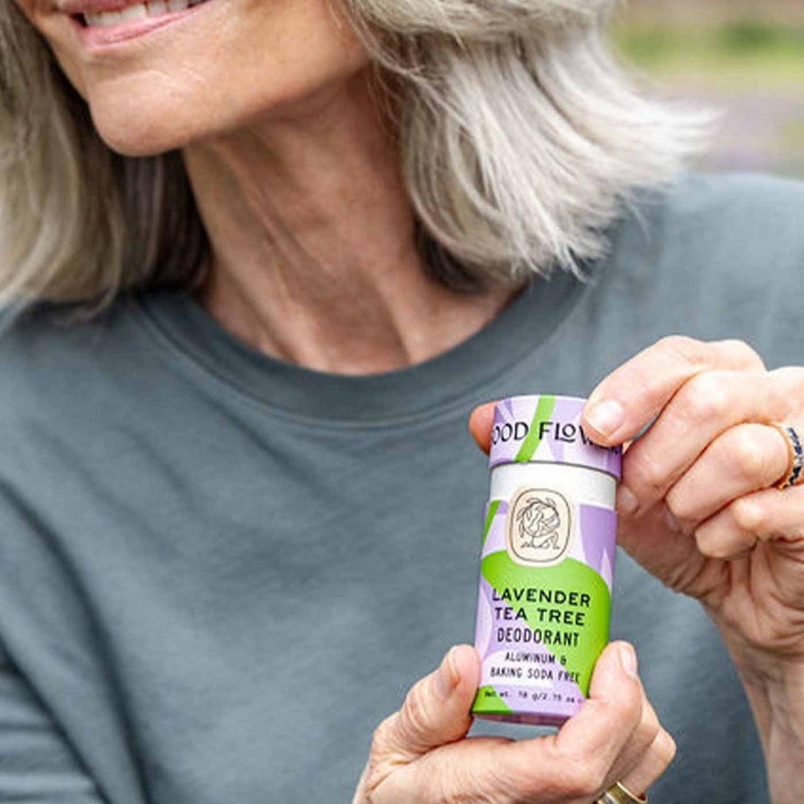 Lavender Tea Tree Deodorant Plastic-Free Tube