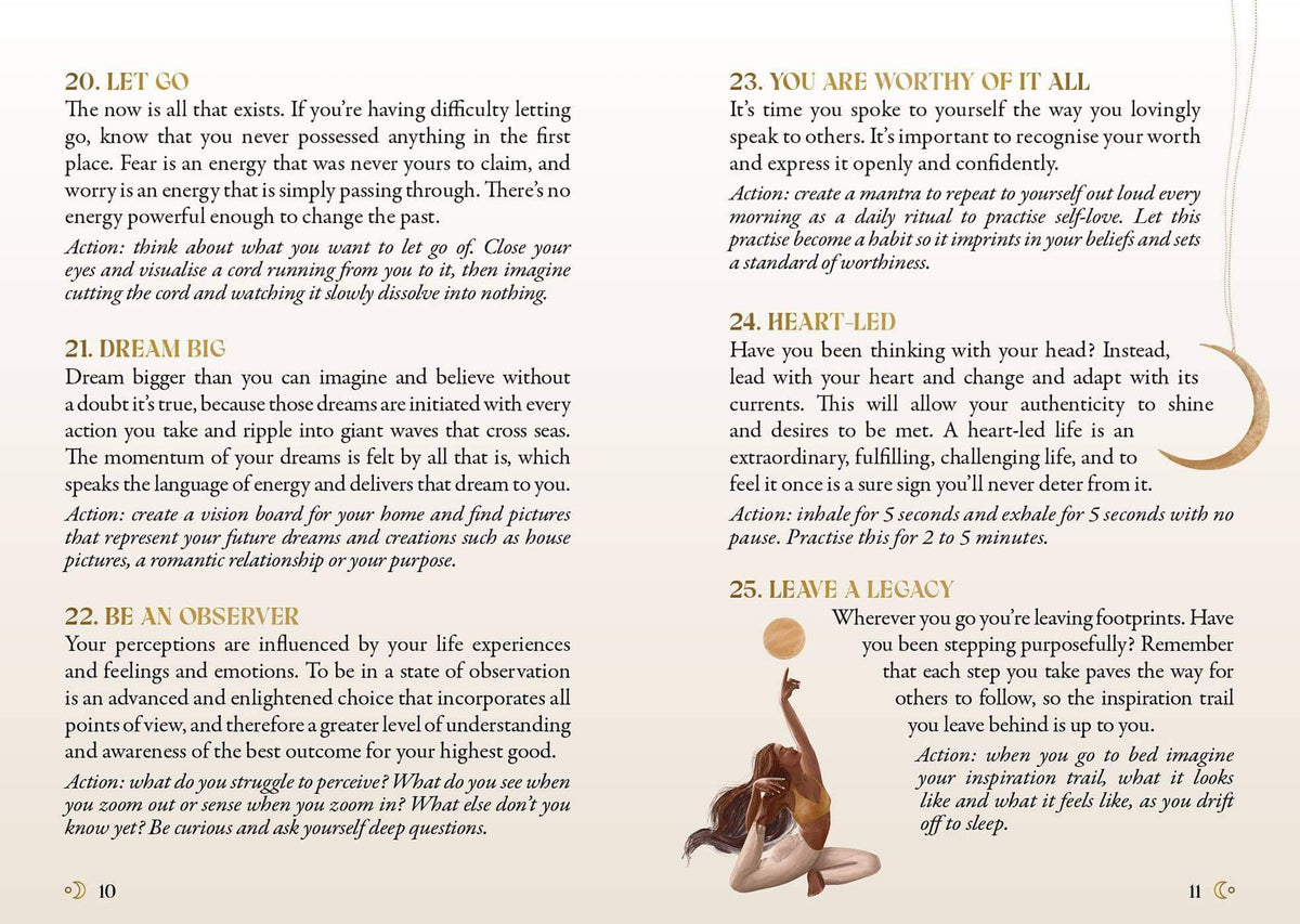 Page from a book with text and a yoga pose illustration.