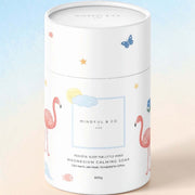 Magnesium Calming Soak 600g packaging featuring whimsical designs for soothing baths for children.