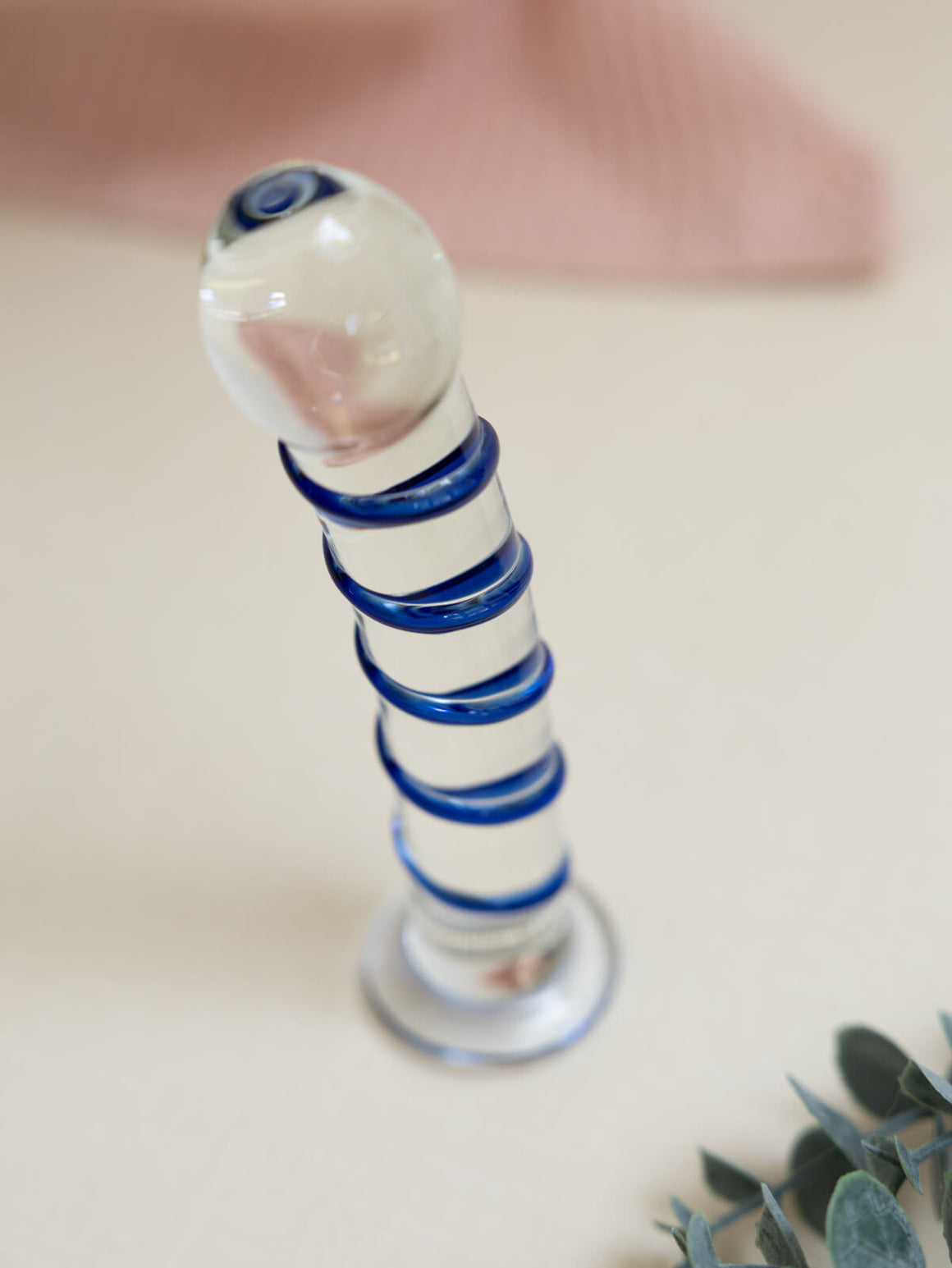 Tansy Ribbed | Our Ribbed 7” Ribbed Glass Dildo