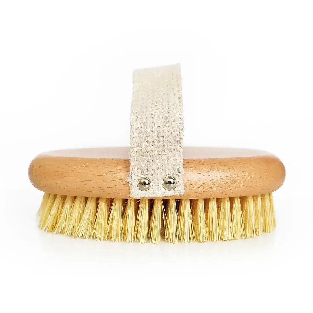 Sisal Bristle Body Brush - Smile Boutiques with natural sisal bristles for effective dry brushing and exfoliation.