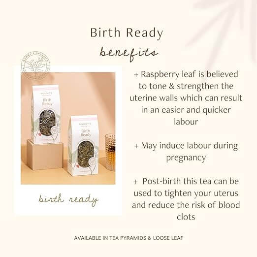 Organic Birth Ready Tea - Raspberry Leaf - Mummy's Organic