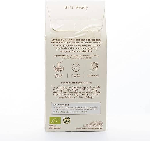 Organic Birth Ready Tea - Raspberry Leaf - Mummy's Organic
