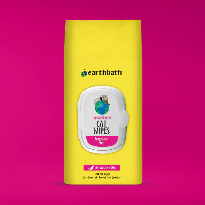 Earthbath Hypo-Allergenic Cat Grooming wipes - 100