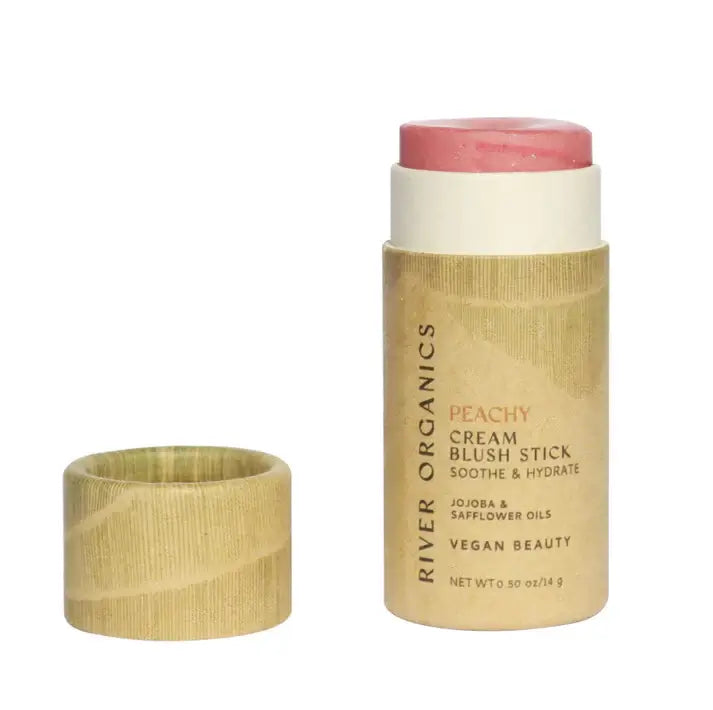 Peachy Vegan Blush Stick – 14g | River Organics