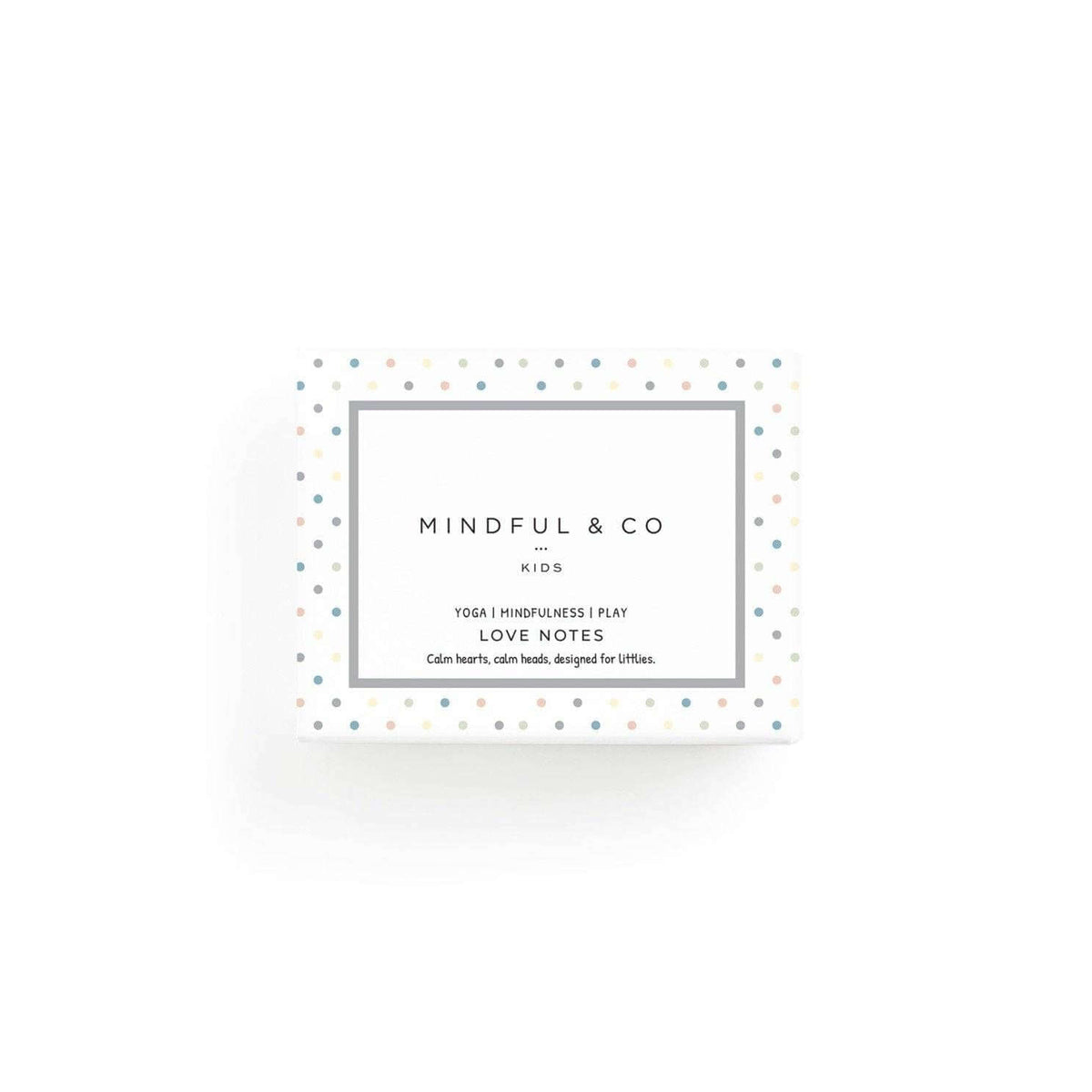 Love Notes - Mindful and Co Kids affirmation card set with a playful design for children.