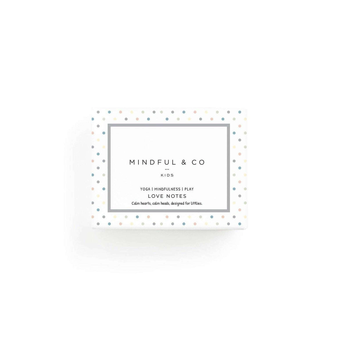 Love Notes - Mindful and Co Kids affirmation card set with a playful design for children.