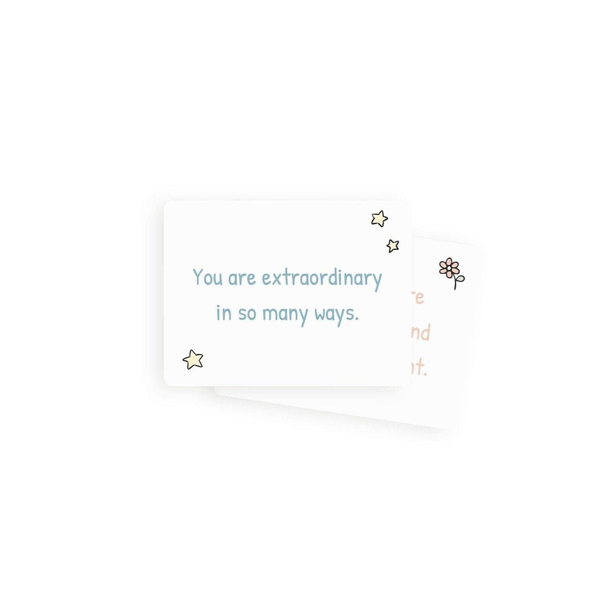 Love Notes - Mindful and Co Kids positive affirmation cards with motivational messages for children.