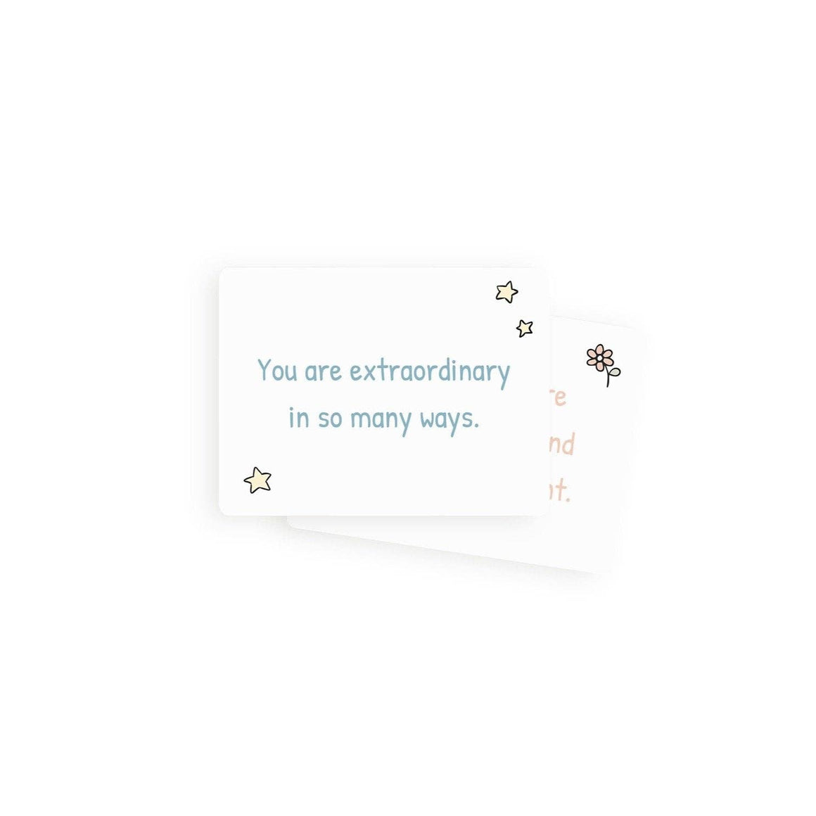 Love Notes - Mindful and Co Kids positive affirmation cards with motivational messages for children.