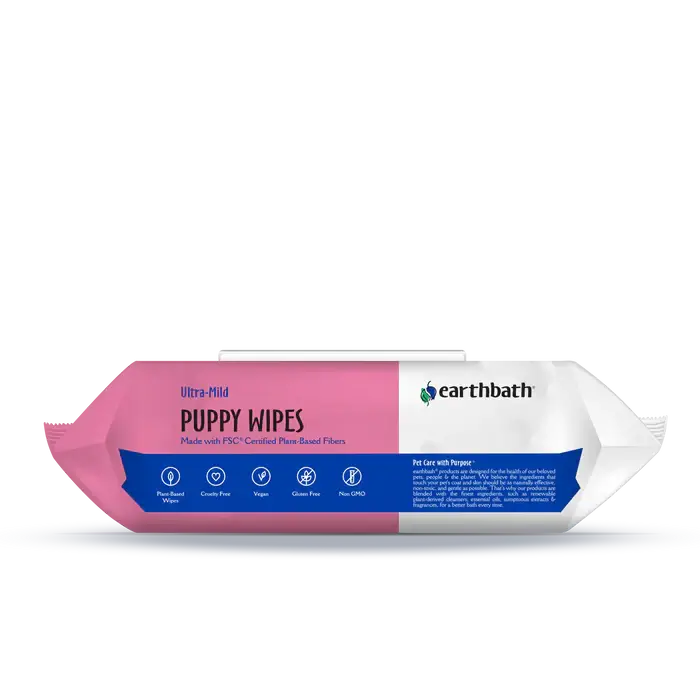 Puppy Wipes Earthbath Wild Cherry - 100's