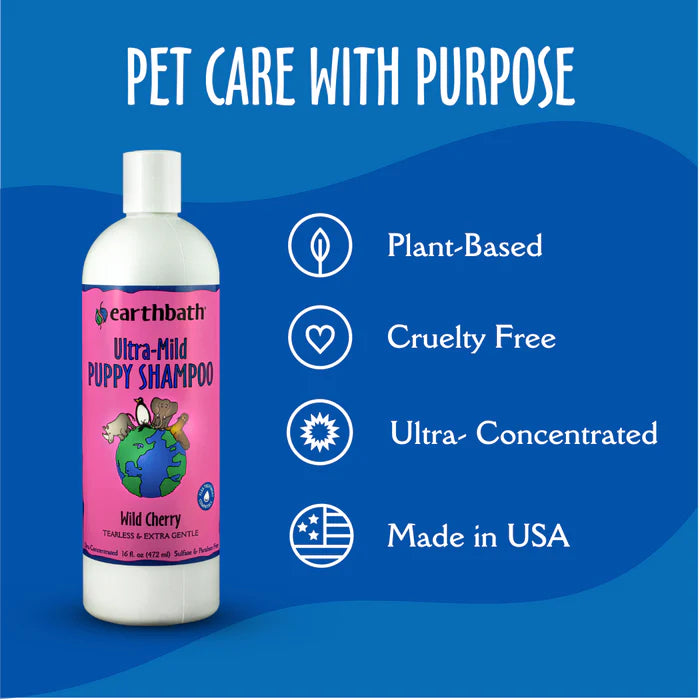 Ultra Mild Puppy Shampoo Earthbath 472ml