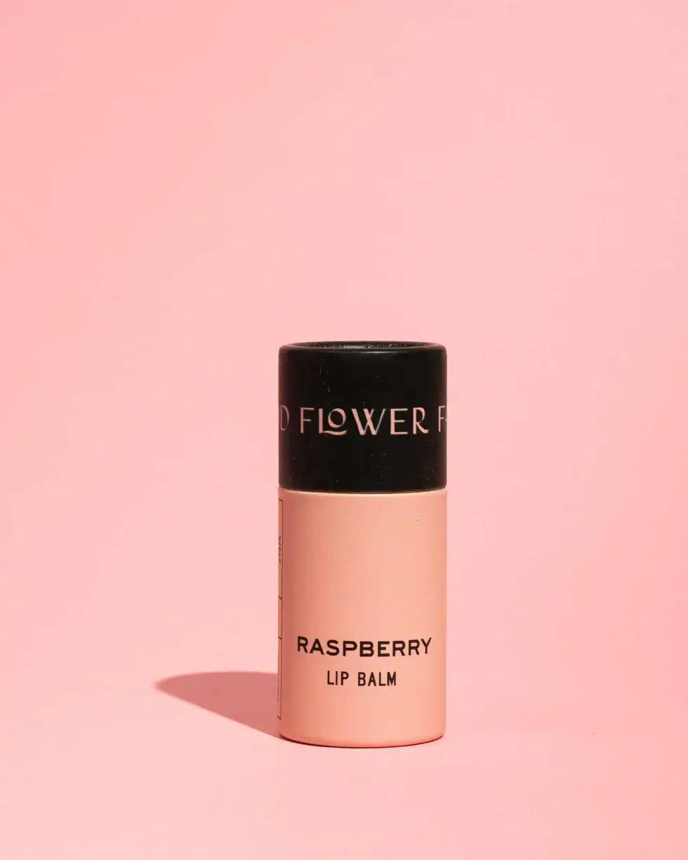 Raspberry Organic Lip Balm – 0.30oz | Good Flower Farm