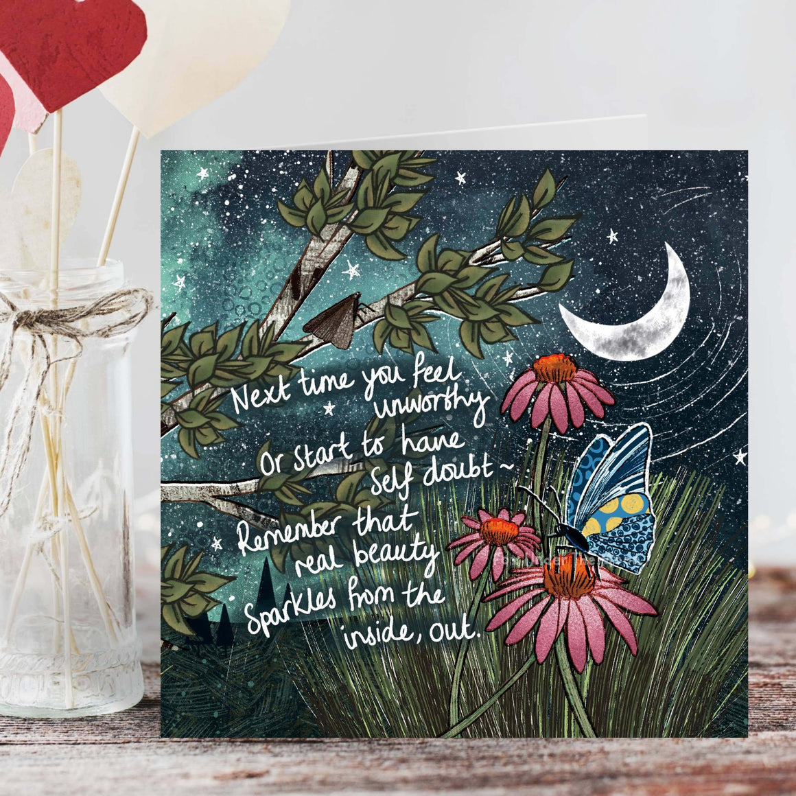 Real Beauty - Greeting Card by Fox Under The Moon