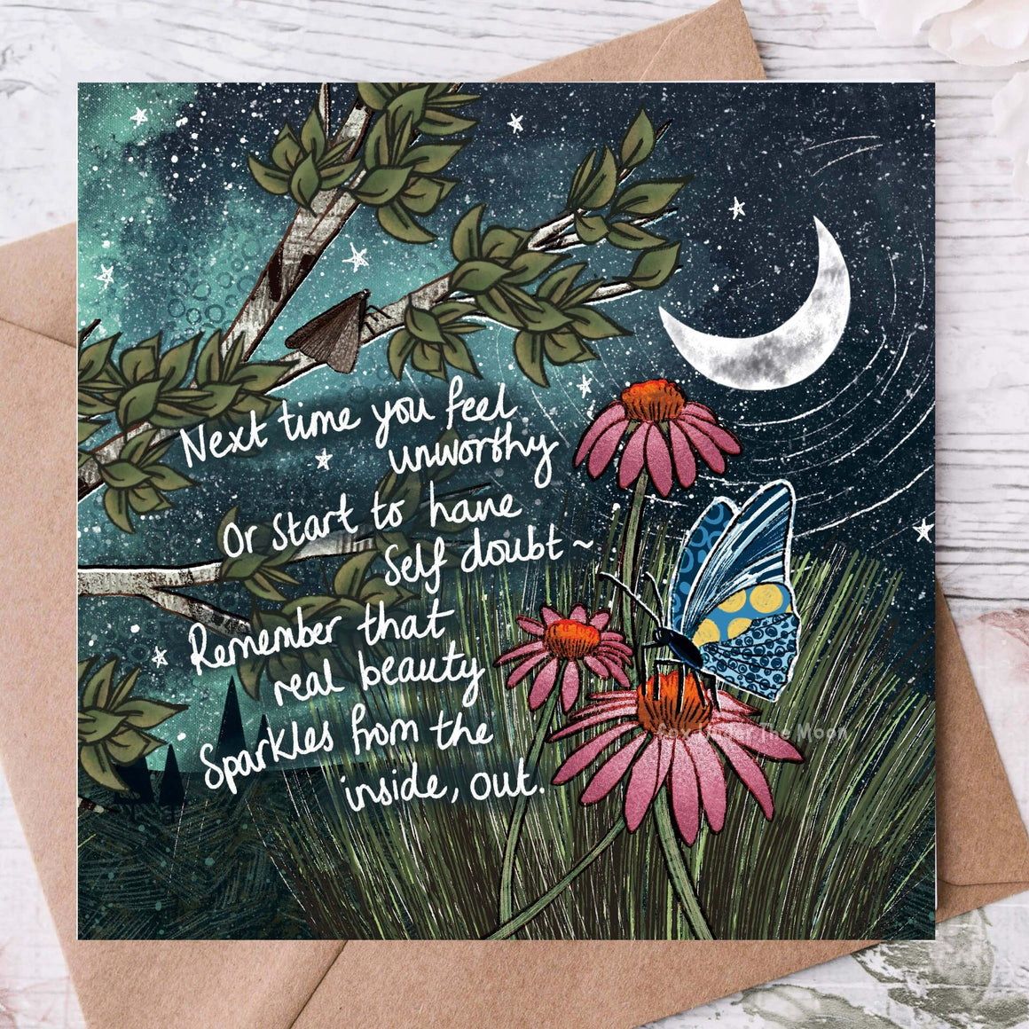 Real Beauty - Greeting Card by Fox Under The Moon