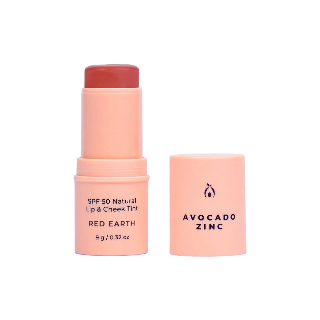 SPF 50 Natural Lip & Cheek Tint - Avocado Zinc Red Earth