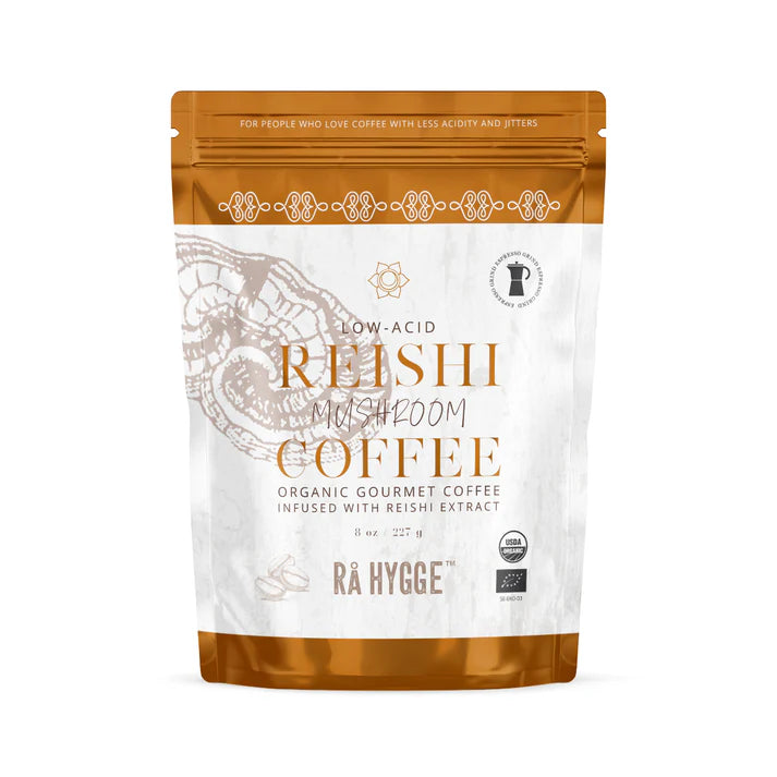 Reishi Mushroom Coffee Espresso ground 227 g  8 oz - Ra Hygge 