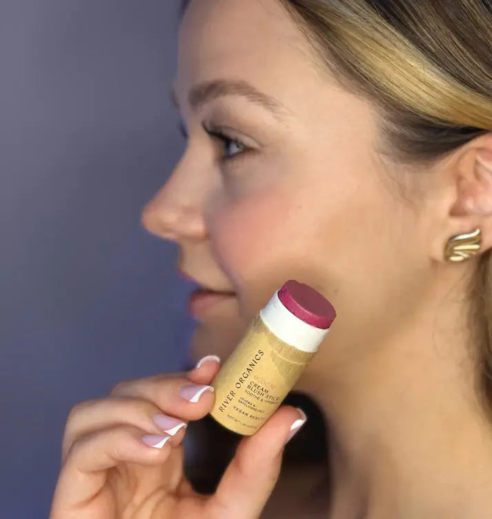 River Organics Creamy Vegan Blush Stick – Bloom 14g