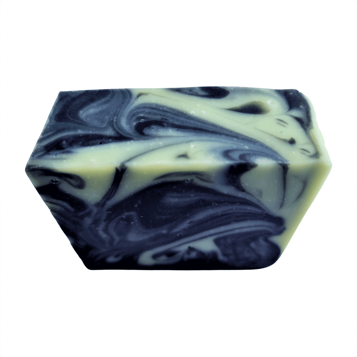Rosemary Lime Soap Bar - Soap Boutique with charcoal black and lime green swirls, ideal for a refreshing cleanse.