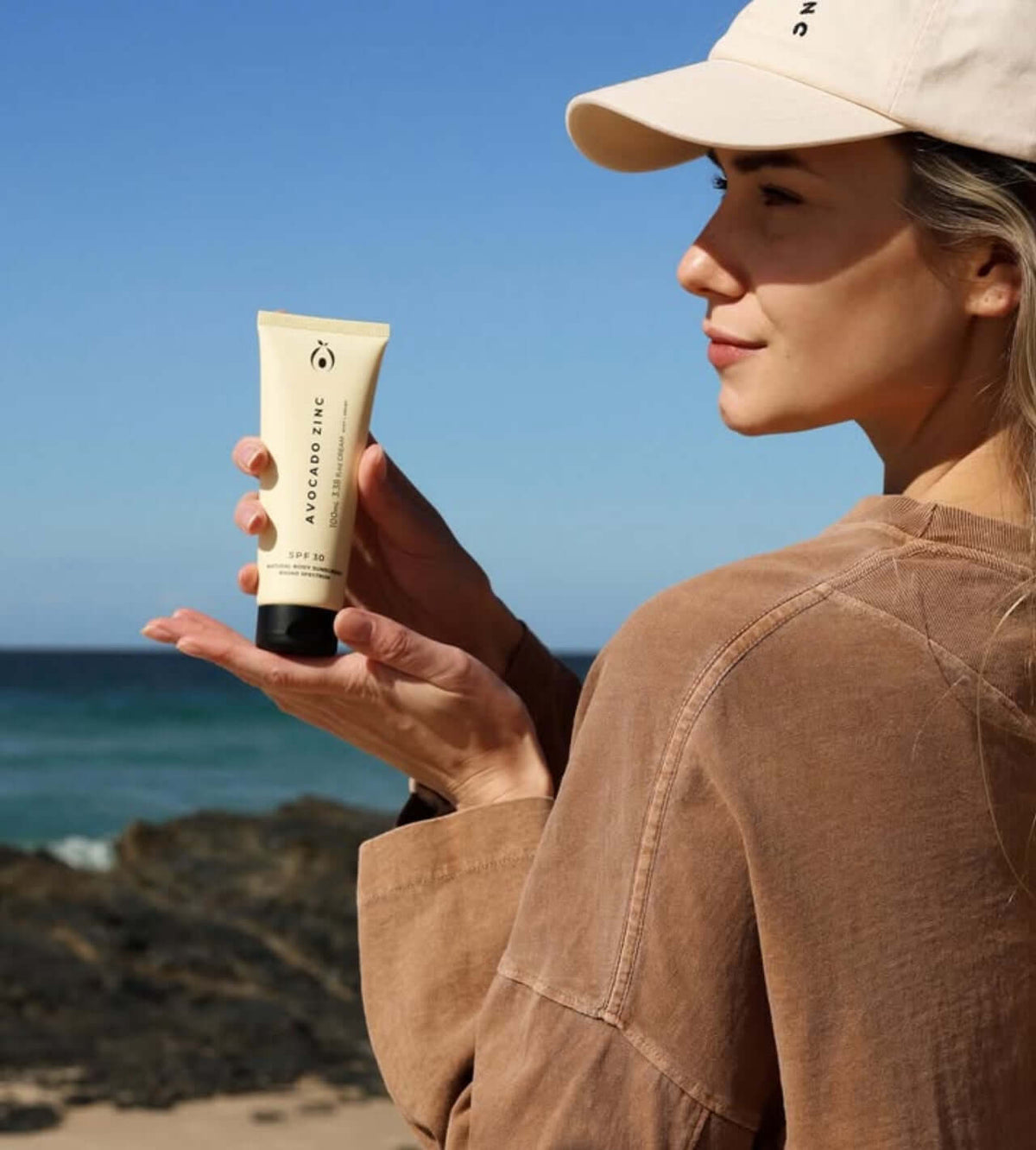 SPF 30 Natural Body Sunscreen - Avocado Zinc