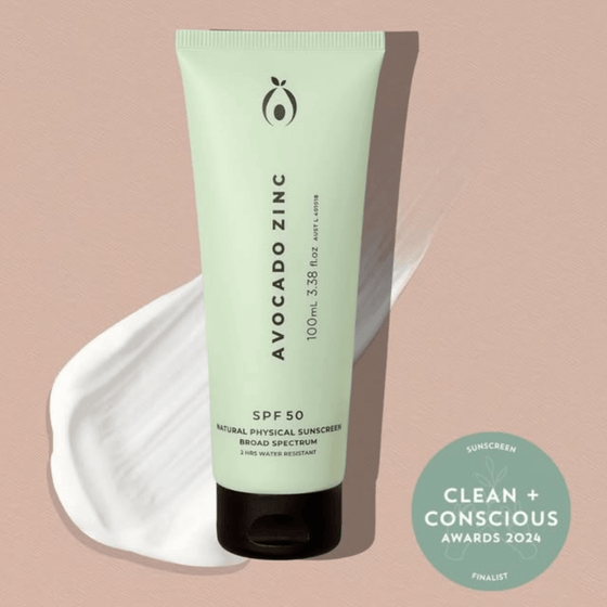 SPF 50 Natural Physical Sunscreen 100ml - Avocado Zinc