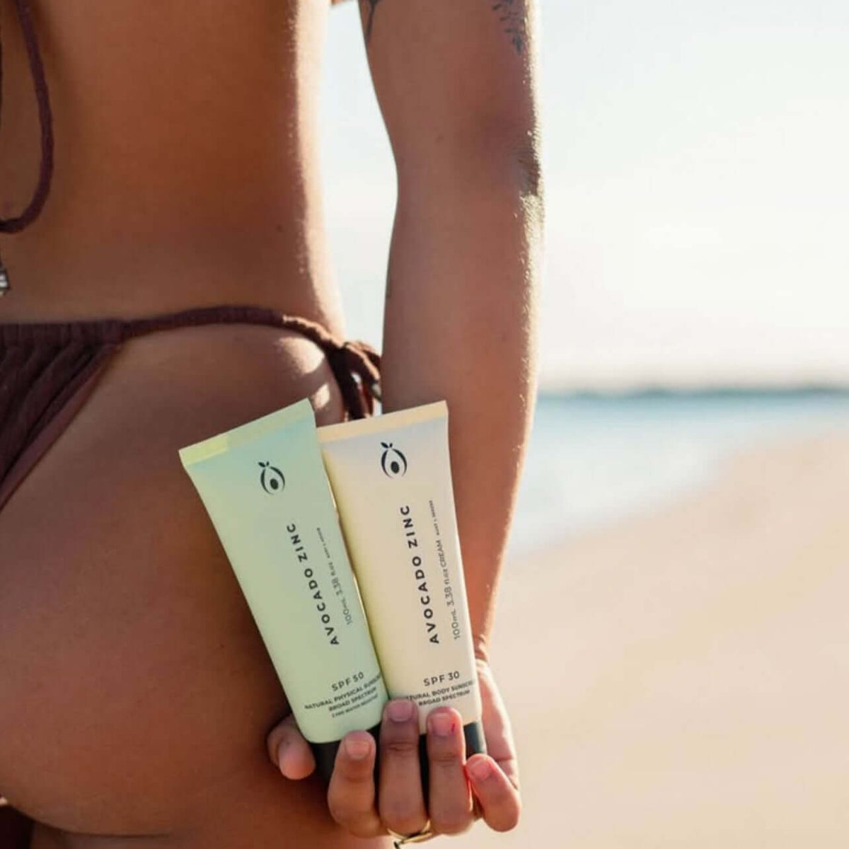 SPF 50 Natural Physical Sunscreen 100ml - Avocado Zinc