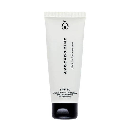 SPF 50 Natural Tinted Moisturiser - Avocado Zinc