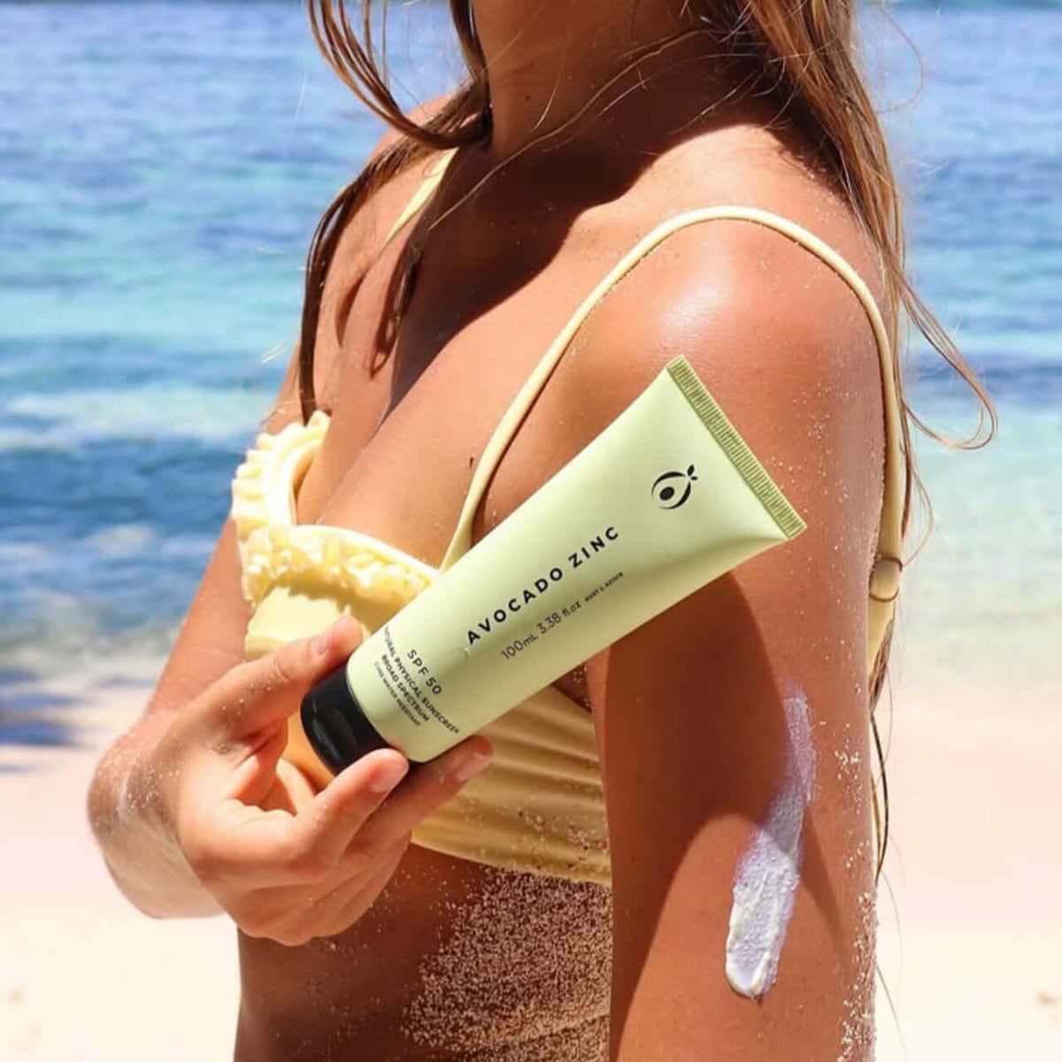 SPF 50 Natural Physical Sunscreen 100ml - Avocado Zinc