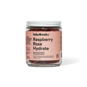 Raspberry Rose Hydrate - Superfood Tea Blend 300g-Lake Oak Tea