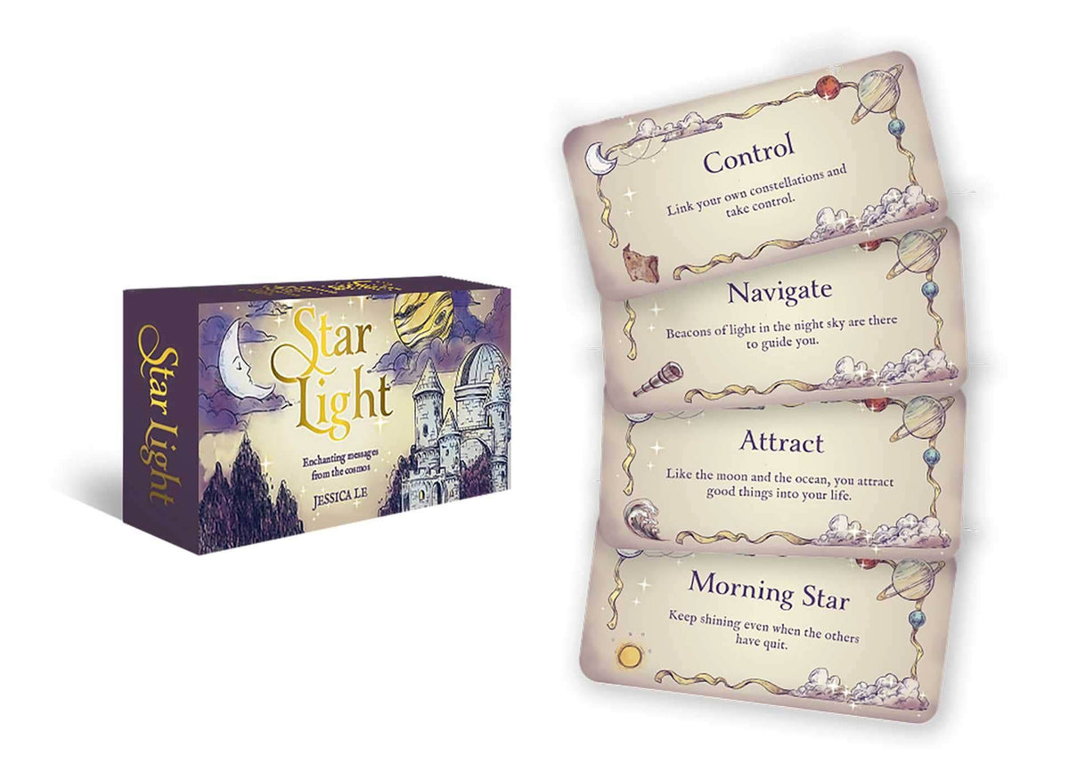 Star Light card set with cards displayed and box on a white background