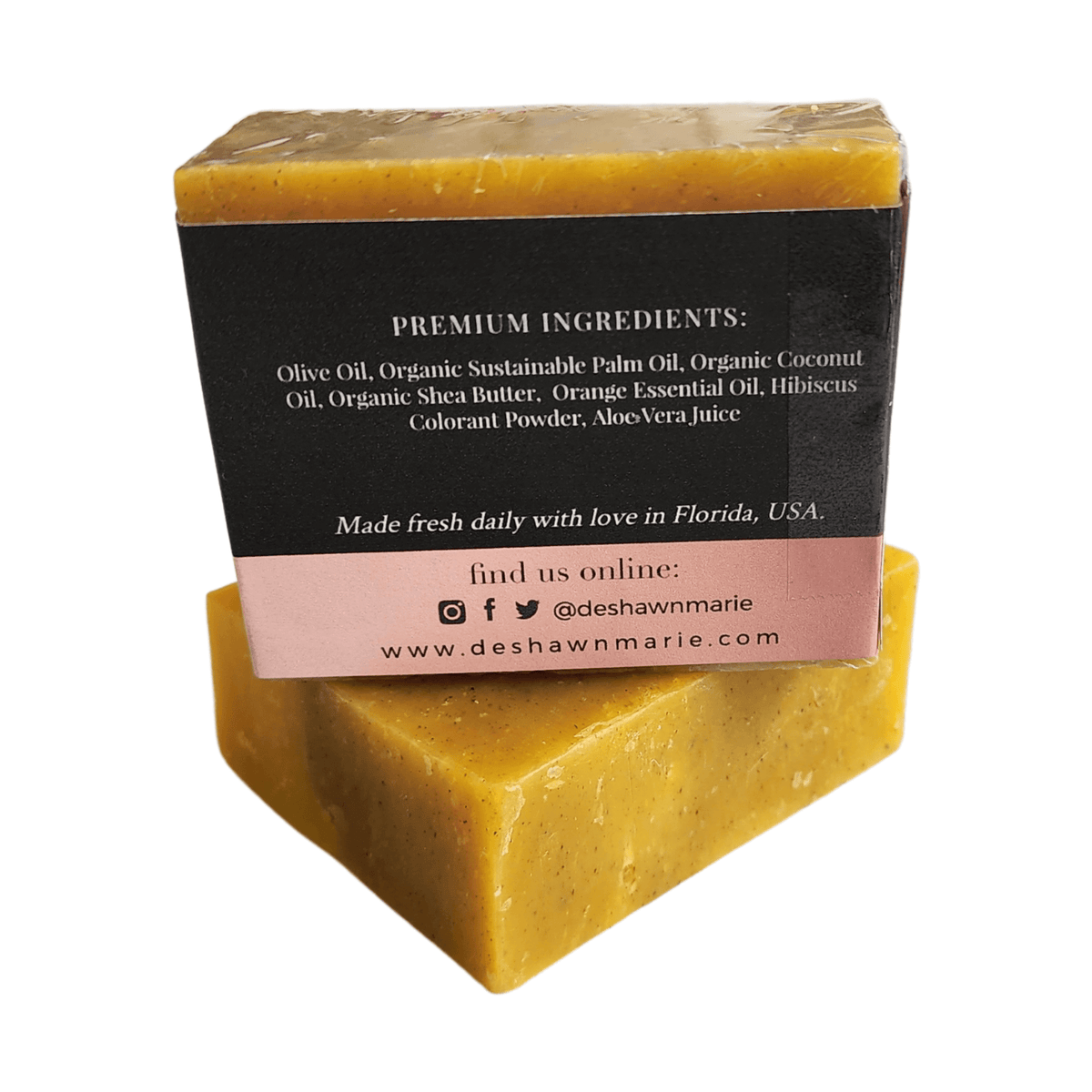 Sun Kissed Orange Soap Bar - Soap Boutique with premium ingredients, showcasing vibrant, cheerful colors.