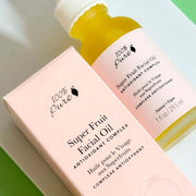 Super Fruit Facial Oil by 100% Pure with antioxidant complex for youthful skin texture and elasticity.