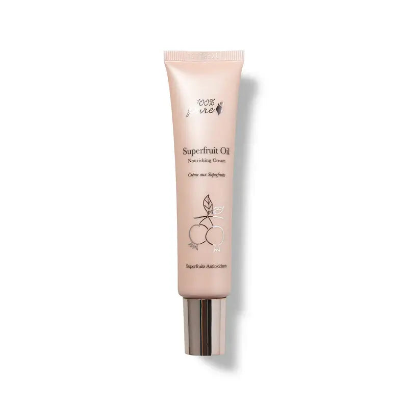 Superfruit Oil Nourishing Cream tube for deeply hydrating and nourishing dry skin.