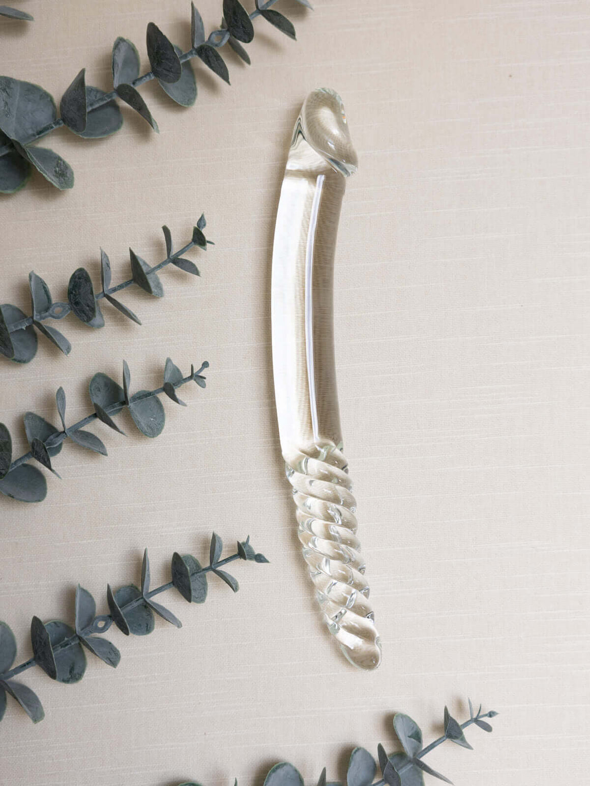 Tansy Helix Glass Dildo – 9” Borosilicate Swirl & Curve Design