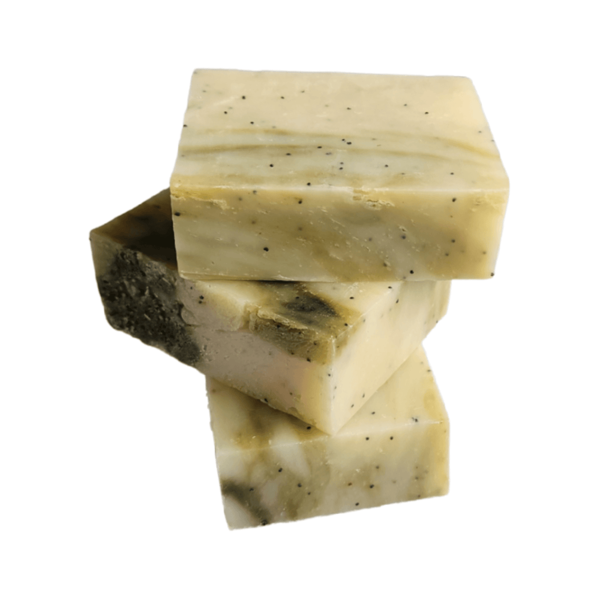 Tasmanian Seagrass Soap - Soap Boutique stacked bars with gentle exfoliating poppy seeds.