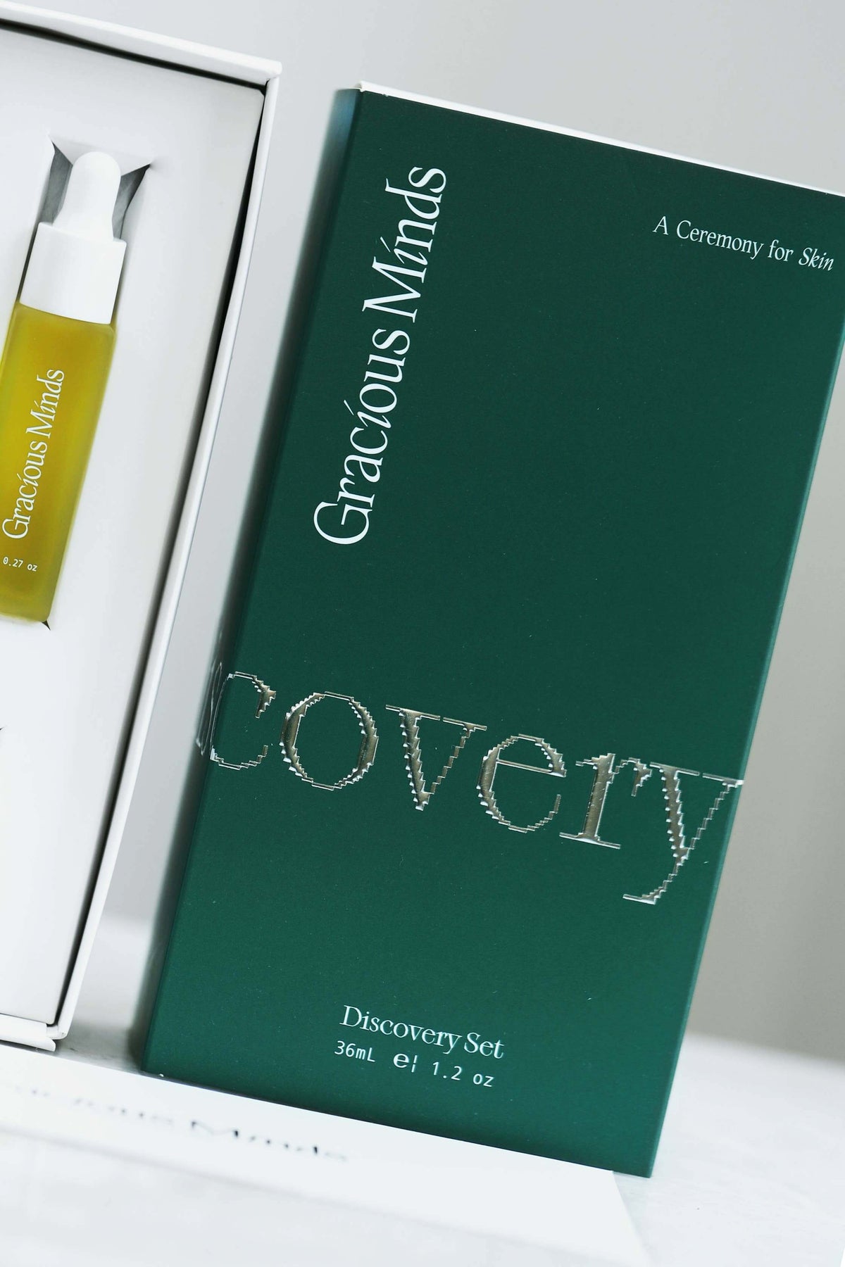 The Discovery AM - PM Radiance Set in elegant packaging for holistic beauty lovers, featuring AM PM radiance skincare set.