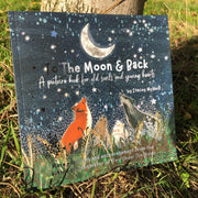 To The Moon & Back - Fox Under The Moon - 2 picture book cover featuring Fox, Moon, and uplifting artwork by Stacey McNeill.