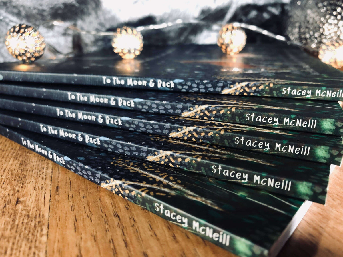 To The Moon & Back - Fox Under The Moon - 2 books stacked with soft lighting.