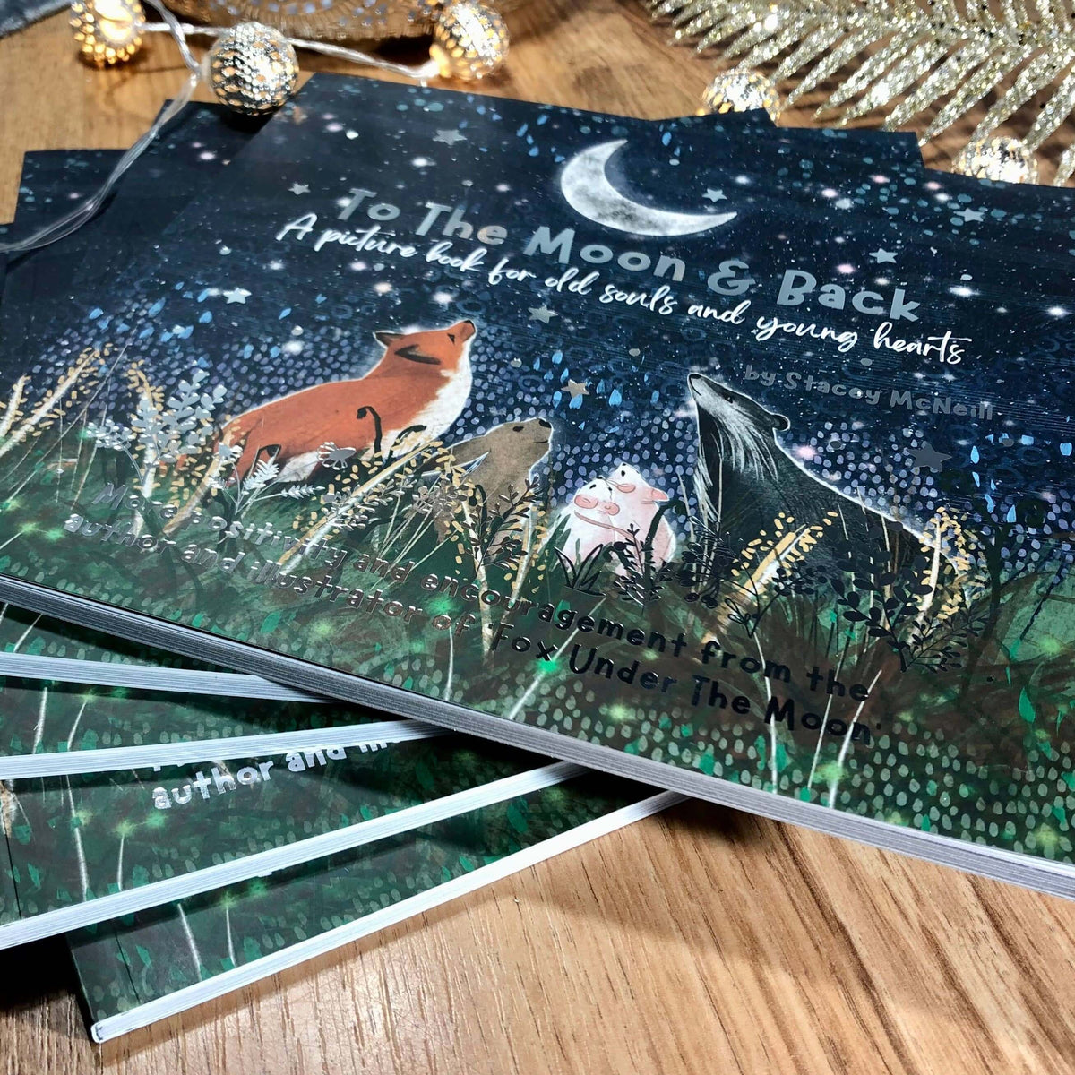 To The Moon & Back - Fox Under The Moon - 2 picture book with beautiful artwork and animal characters.