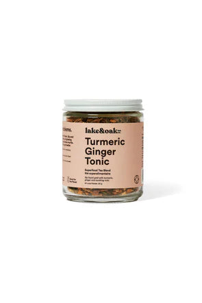 Turmeric Ginger Tonic - Superfood Tea 226.8g-Lake Oak Tea
