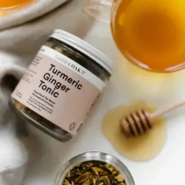 Turmeric Ginger Tonic – Organic Superfood Tea Blend (80g) | Lake & Oak Tea