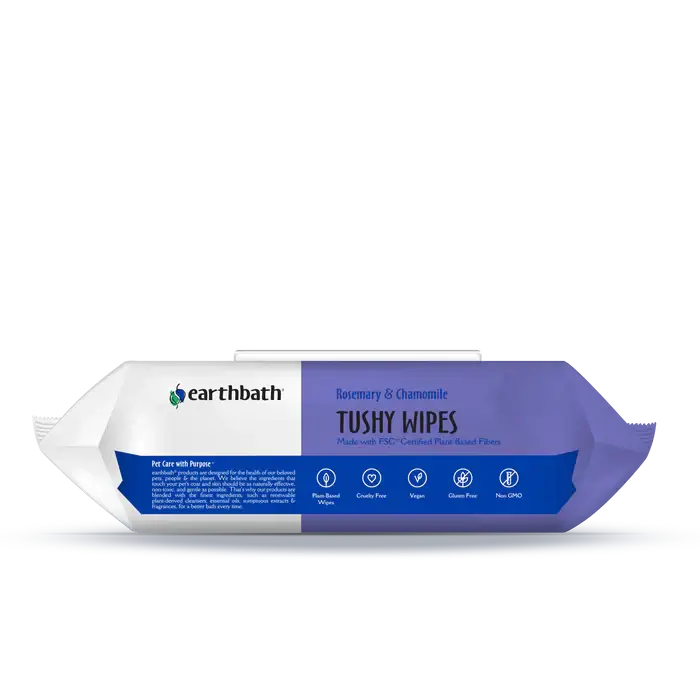 Tushy Wipes for Dogs - Earthbath