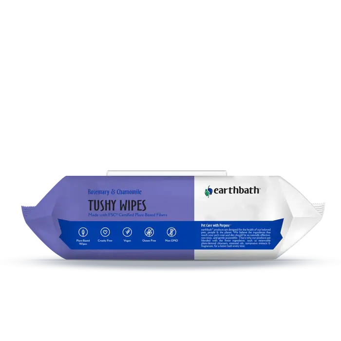 Tushy Wipes for Dogs - Earthbath