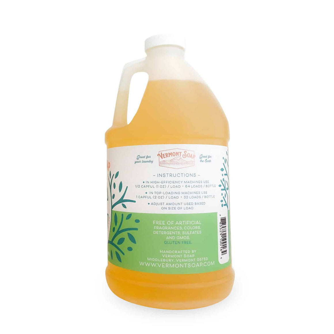 Spring Breeze Laundry Soap 64oz / 1.89 litre - Vermont Soap