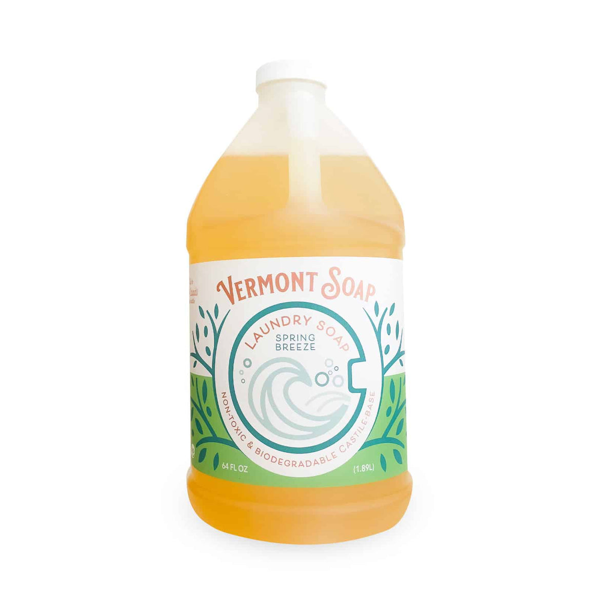 Spring Breeze Laundry Soap 64oz / 1.89 litre - Vermont Soap