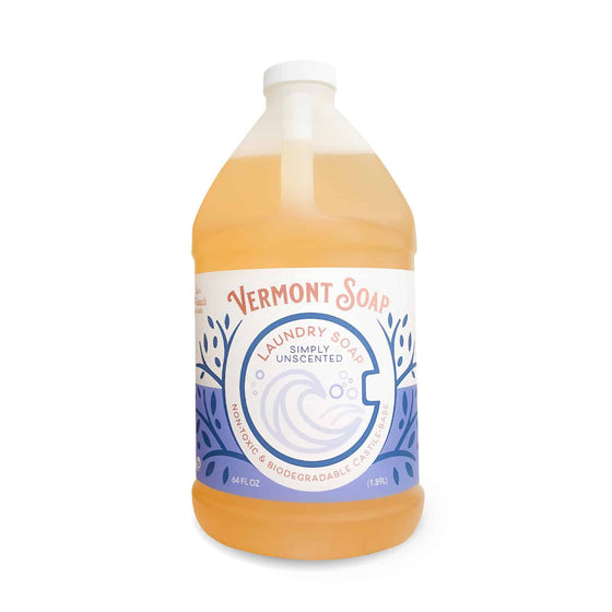 Simply Unscented Laundry Soap 64oz / 1.89 Litre - Vermont Soap