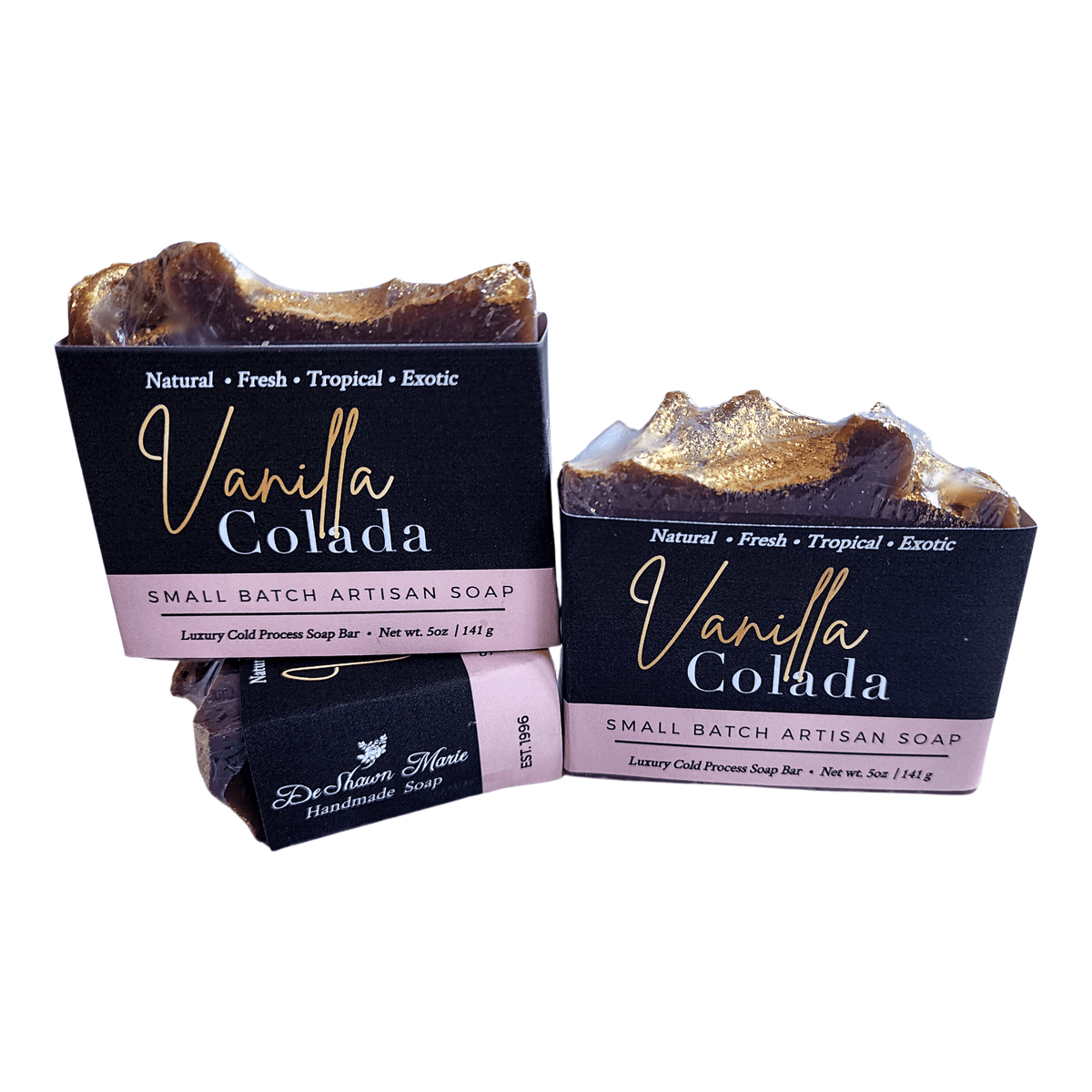 Vanilla Colada Soap Bar - Soap Boutique, handcrafted artisan soap with tropical coconut and vanilla aroma.