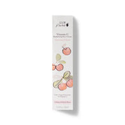 Vitamin C skincare cream packaging with cherry design on a white background