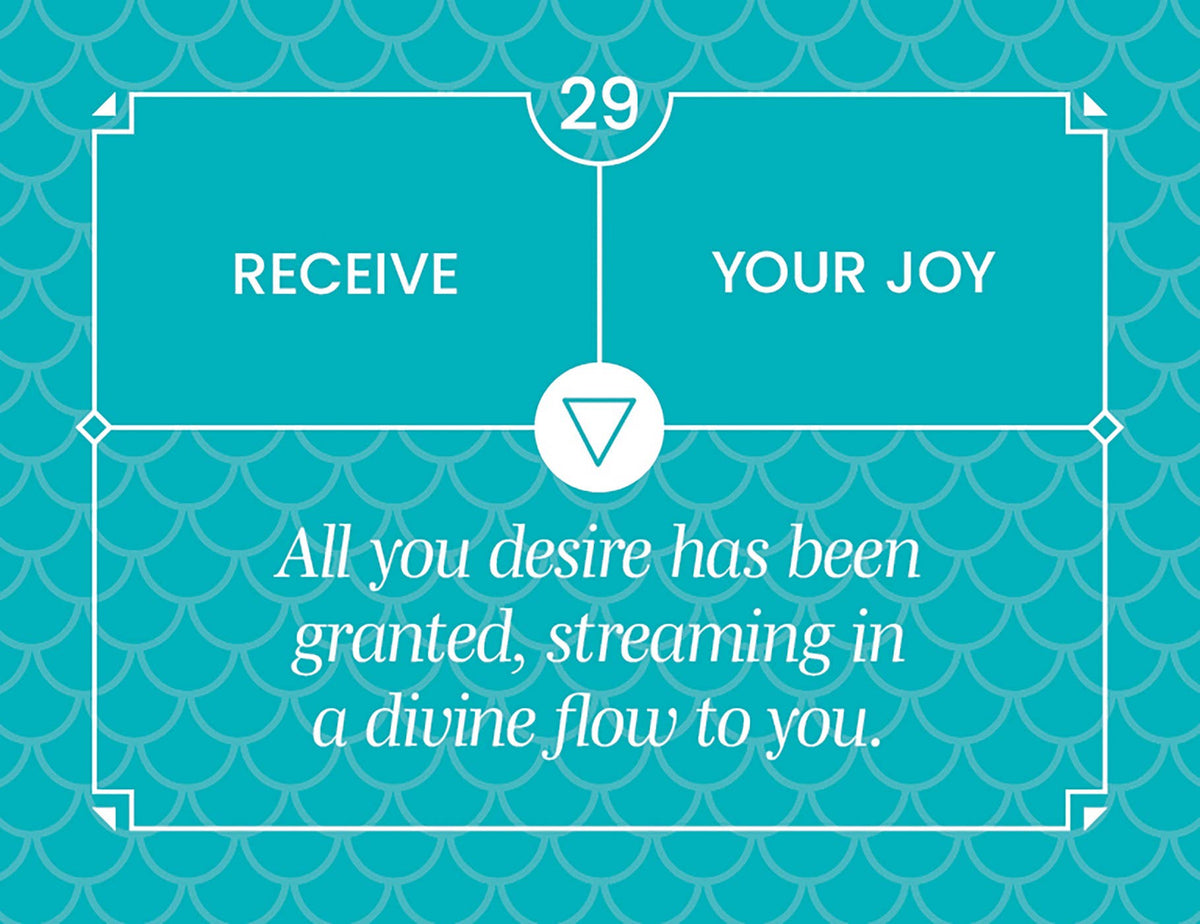 Motivational quote on a teal background with decorative elements