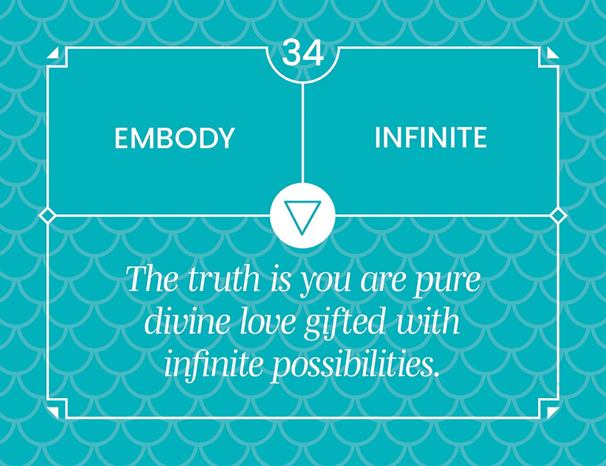 Motivational quote on a teal background with decorative elements