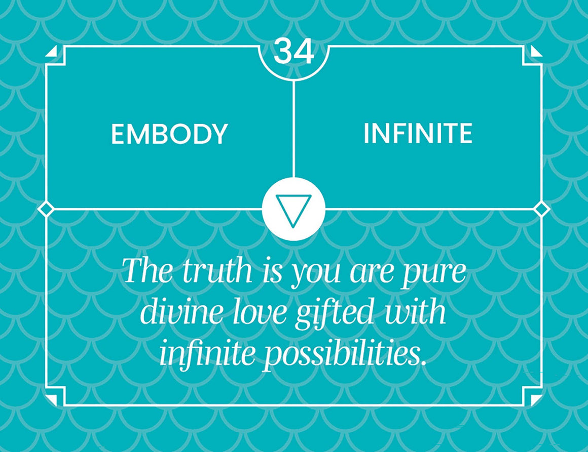 Motivational quote on a teal background with decorative elements